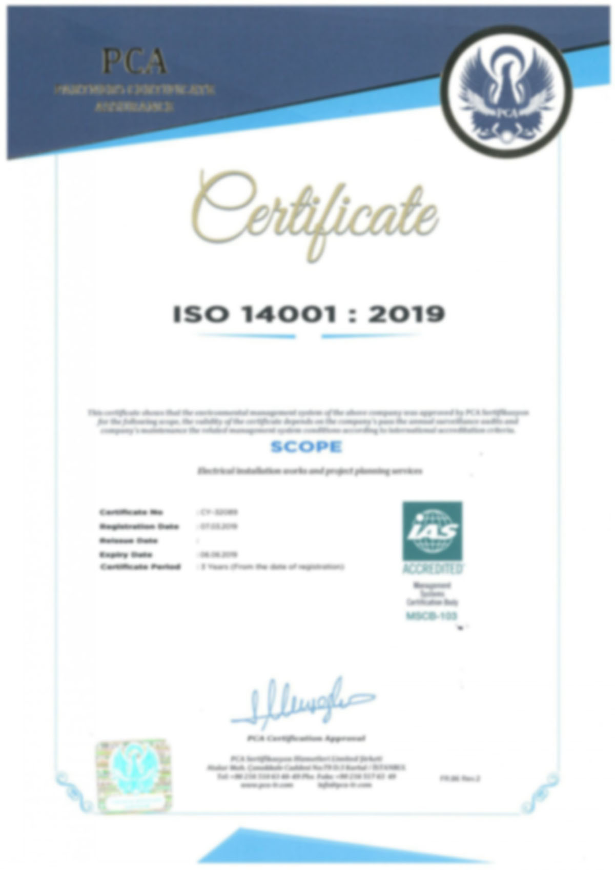 ISO  14001  :  2019